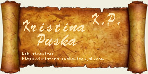 Kristina Puška vizit kartica